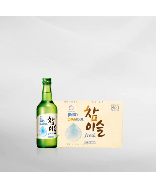 Promo 1 Ctn ( 20 Btl ) Soju Jinro Chamsiul Original Fresh 360 ml