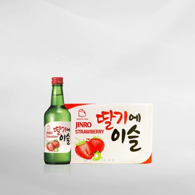 Promo 1 Ctn ( 20 Btl ) Soju Jinro Chamsiul Strawberry 360 ml