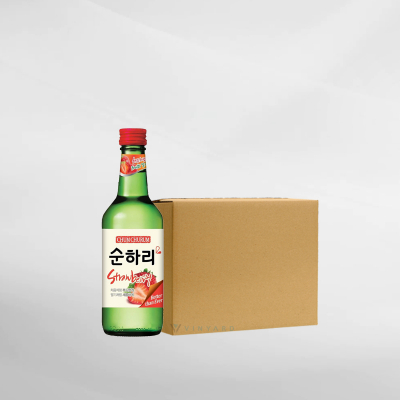 Promo 1 Ctn ( 20 Btl ) ChumChurum Soju Strawberry 360 ml