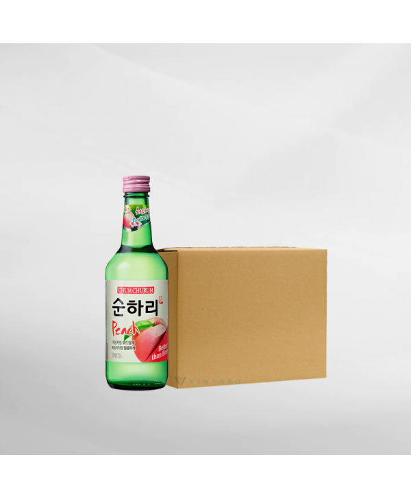 Promo 1 Ctn ( 20 Btl ) ChumChurum Soju Peach 360 ml