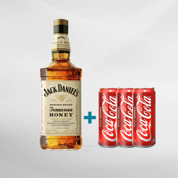 Jack Daniels Honey 700ml+ Coca Cola can 250 ml